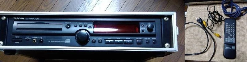 TASCAM CD-RW700 Professional CD Rewritable Recorder Player Used From Japan - Image 1 of 4