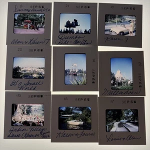 Lote De 9 Diapositivas Transparencia Disneyland 35mm Vintage 1966  - Imagen 1 de 10