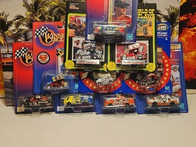 VINTAGE LOT OF 8 WINNER CIRCLE 2 RACING CHAMPIONS 1/64 NASCAR MIX DRIVER'S  🚗#6 - Image 1 of 4