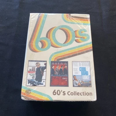 Warner 60s Collection DVD 3 Movie Box Set Bullitt Oceans 11 Cool Hand Luke - Image 1 of 4