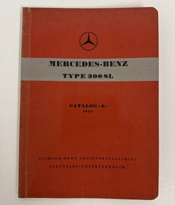 Mercedes Benz Tipo 300 SL Catálogo A 1955 Lista de Repuestos - Original Foto 1 de 4