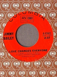 northern soul   JIMMY BAILEY   Love Changes Everything   COLUMBIA 43602   M- - Picture 1 of 2