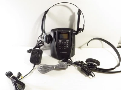 Plantronics CT14 DECT SCHNURLOSES TELEFON mit HAUPTFUSS, NETZTEIL, 2 KOPFHÖRER - Bild 1 von 4