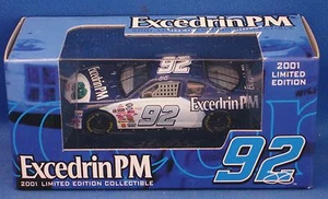 Jimmie Johnson #92 Excedrin pm 2001 Racing Champions 1:64 edición limitada - Imagen 1 de 1