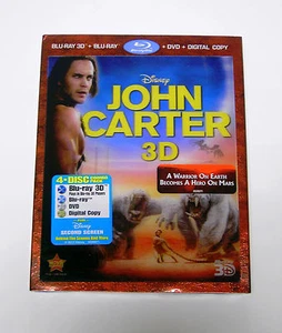 Disney Sci-Fi Masterpiece John Carter of Mars 4 Disc 3D Blu-ray DVD Digital Copy - Imagen 1 de 2