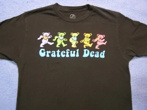 The Grateful Dead Dancing Bears Concert Tour T-Shirt Black Shirt Size M - Picture 1 of 4