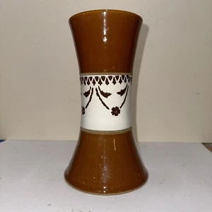 Vintage 1930s, Lovatts Langley Art Noveau Vase In Brown 20cm Tall - Picture 1 of 6