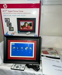HP7" Digital Solid Wood Picture Frame w/Remote HP df780a2-16 512MB Inter. Memory