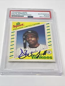 Signed 1982 Topps Squirt #7 Dave Winfield New York Yankees (HOF) PSA DNA Auto - Picture 1 of 5