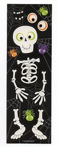 2 Hojas Halloween Hacer un Esqueleto Amistoso Página - 9 Pegatinas en la Página - Imagen 1 de 1