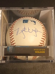 PRESTON WILSON-New York Mets Signed OML Baseball (JSA Basic COA) - Picture 1 of 9