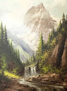 Mountains Water Fall Creek , by Laszlo Neogrady - Picture 1 of 1