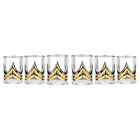 Elegant And Modern Elegant Crystal Shot Glasses For Party, Set Of 6, 2 Oz