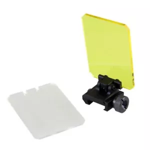 Foldable Airsoft Sight Scope Lens Screen Protector Cover Shield Rail Mount - Picture 1 of 9