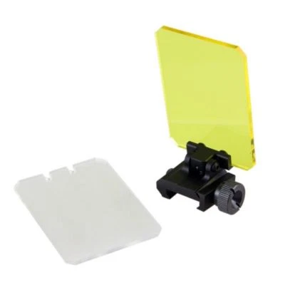 Foldable Airsoft Sight Scope Lens Screen Protector Cover Shield Rail Mount - Image 1 of 4