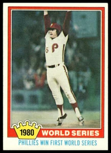 1981 Topps #404 1980 World Series Philadelphia Phillies Baseball - Picture 1 of 2