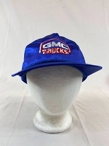 GMC Trucks Baseball Cap Buckleback Hat Blue Zipper OSFA Country Truck Adjustable - Picture 1 of 10