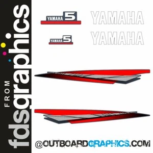 Kit de calcomanías/pegatinas motor fueraborda Yamaha 4hp 2 tiempos - otras salidas disponibles - Imagen 1 de 1