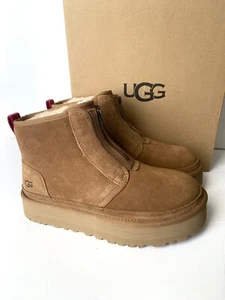 Botines UGG para mujer EE. UU. 9 Neumel plataforma gamuza castaño nuevos en caja - Imagen 1 de 15