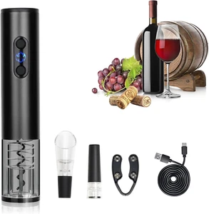 Electric Wine Bottle Opener Auto Wine Opener Cordless Wine Opener Rechargeable w - Picture 1 of 12