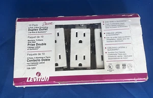 LEVITON ERDUNGSSTECKDOSEN BOX MIT 10, 2 POLIG 3 DRAHT 15A-125V - 5325-AMP - Bild 1 von 7