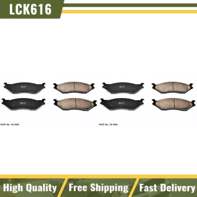 Pastillas de freno cerámicas delanteras y traseras Power Stop para Ford F-550 Super Duty 2005-2016 Foto 1 de 3