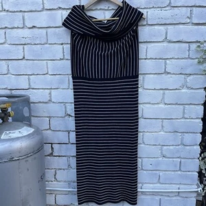Country Road Striped Off The Shoulder Dress Size m - Picture 1 of 5