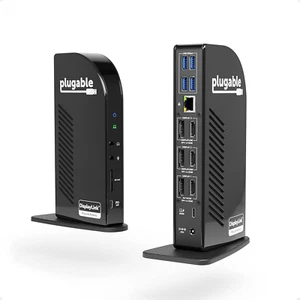 New Plugable USB-C Triple 4K Display Docking Station UD-ULTC4K - Sealed Box - Afbeelding 1 van 6