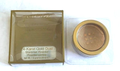 Jane Iredale 24 -KARAT GOLD DUST SHIMMER POWDER COLOR : GOLD . 06 OZ  NIB - Image 1 of 2