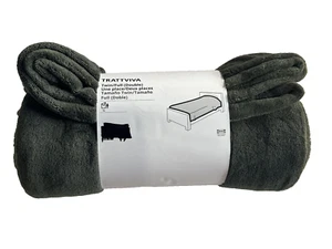 Ikea TRATTVIVA Bedspread dark gray-green Twin/Full 98 x 70" New - Picture 1 of 4