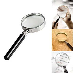 Lupe 10 Fach Vergrößerungsglas Echtglas Handlupe Leselupe Bruchsicher - Bild 1 von 16