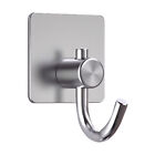 4pcs/1pc Hooks Clothes Towel Self Stainless Steel Hanger Wall Mount