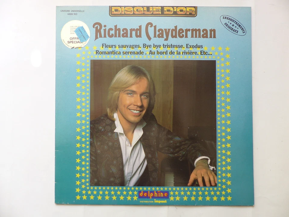 RICHARD CLAYDERMAN Fleurs sauvages .. Disque d or  DELPHINE IMPACT 6886 910 - Photo 1/1