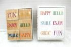 Hero Arts Box Of Words Set Of 6 Wood Mounted Rubber Stamps Ll001 Sentiments