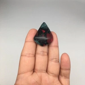 11.9g,1.4"x 1.1"x9mm Sonora Sunset Chrysocolla Cuprite Cabochon @Mexico,SC341 - Picture 1 of 9