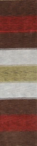 Striped Design Modern Runner 2' 8" x 9' 9" Gabbeh Indien Hand-made Oriental Rug - Picture 1 of 12