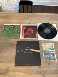 Vintage Pink Floyd LP Dark Side of the Moon HARVEST US Posters Stickers NICE!! - Picture 1 of 17