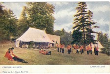 Officiers au Mess - Camp de Lévis, Quebec, Publ. par L.J. Rioux, Bic, Neuf (M4)