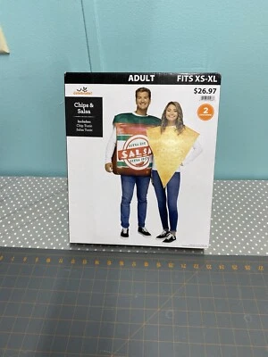 Nuevo en caja Disfraz de Halloween para Pareja de Chips y Salsa Adultos Estándar, Talla XS-XL Foto 1 de 4