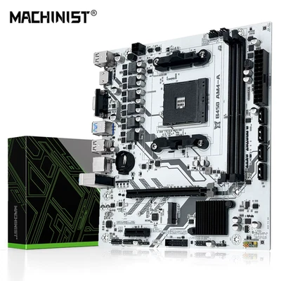 B450 Motherboard AMD Processor Dual-Channel DDR4 Memory AM4 Mainboard M.2 NVME - Immagine 1 di 4