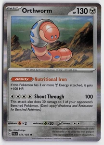 Pokemon Orthworm 151/193 Holo Rare SV02: Paldea Evolved NM - Picture 1 of 2