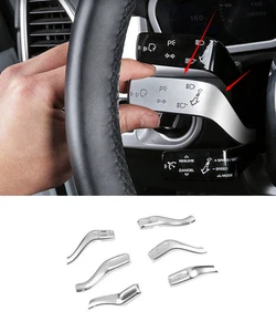 For Porsche Cayenne 2011-2017 Matt Silver Car Control Turn Signal Lever Cover 6* - Picture 1 of 8