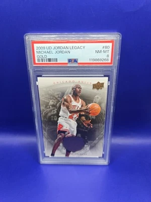 2009 Upper Deck Michael #80 Jordan Gold Legacy PSA 8 - Image 1 of 2