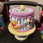 Disney Winnie the Pooh & Friends Happy Birthday Cake Stand 9.5” Cookie Jar 2000