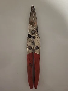 Vintage Craftsman roter Griff gerade Verbindung Blechschere Schere 45466-Made in USA - Bild 1 von 3