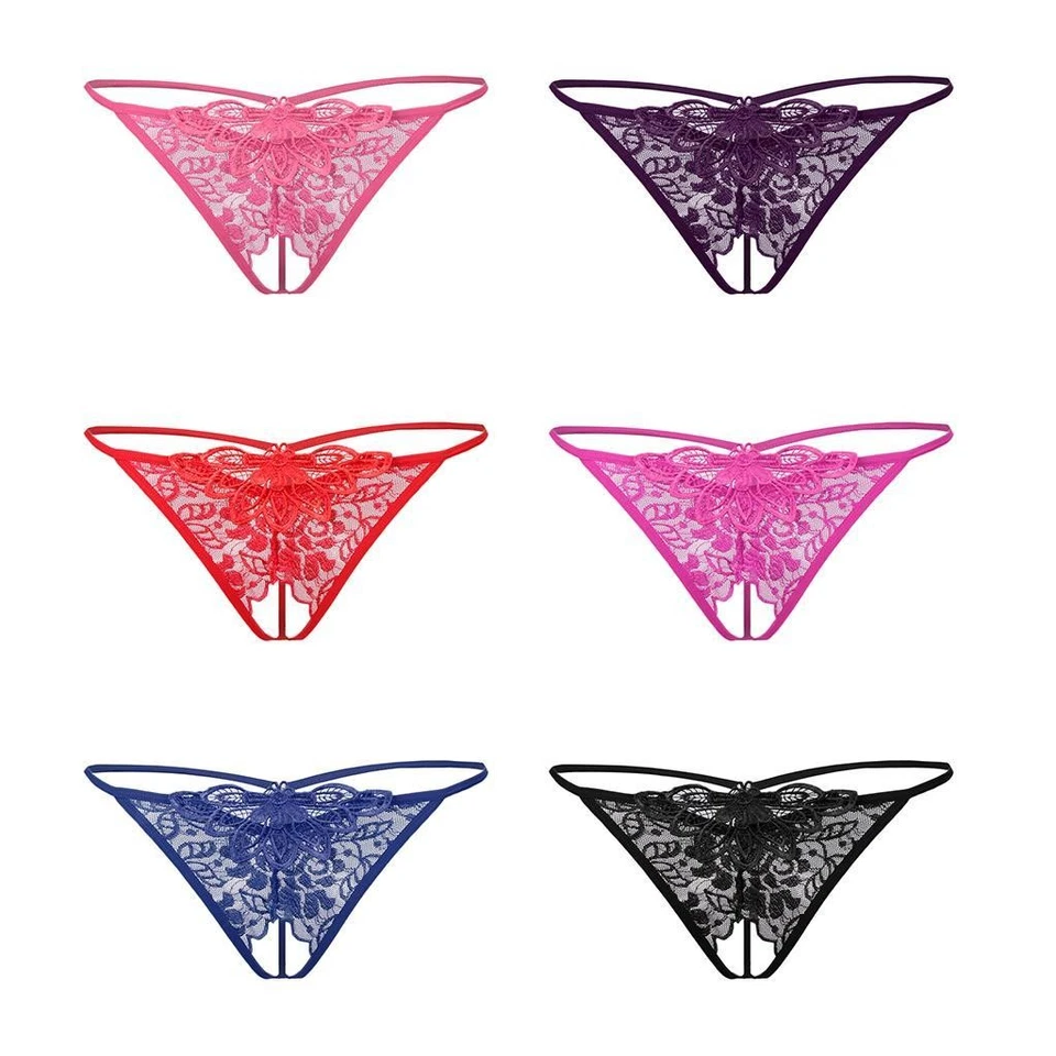 sexy schiere Spitze ouvert Höschen g String t zurück Tanga - Bild 1 von 1