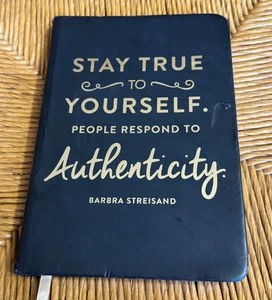 Stay True to Yourself Inspirational Journal Barbra Streisand Hardcover Notebook - Foto 1 di 2