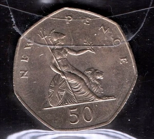 S410: Moneta Coin GRAN BRETAGNA 50 New Pence 1980 - Picture 1 of 1