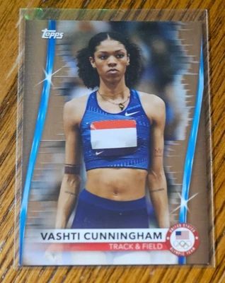 Vashti Cunningham -2021 Topps USA Track & Field No.60 Bronze Border - Image 1 of 2