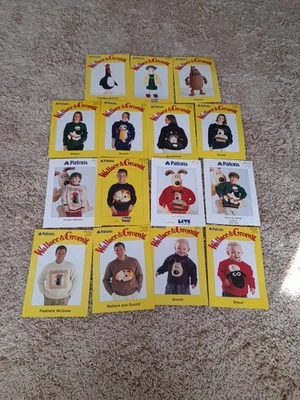 Wallace & Gromit Shaun The Sheep 15 Knitting Patterns Feathers Wendolene Preston - Image 1 of 4